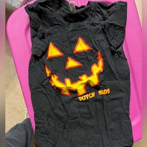Women’s pumpkin Halloween Dutch bros tshirt